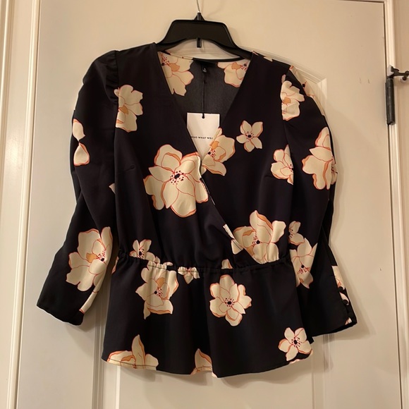 Peplum floral top - Picture 1 of 4
